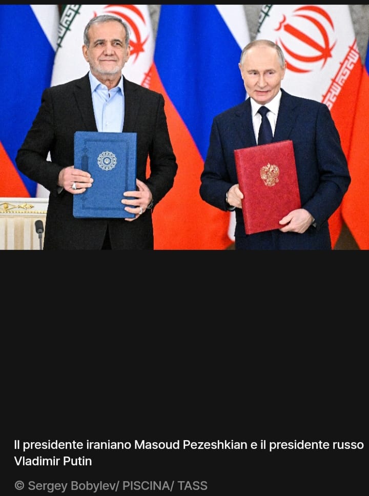 Accordo su un partenariato strategico globale tra Russia e Iran. Avanti verso un mondo multipolare.