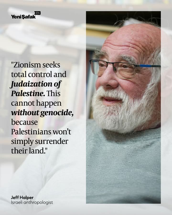 L’antropologo israeliano Jeff Halper ha accusato il governo del suo paese di aver commesso un genocidio nella Striscia di Gaza e che lavora per estenderlo in Cisgiordania