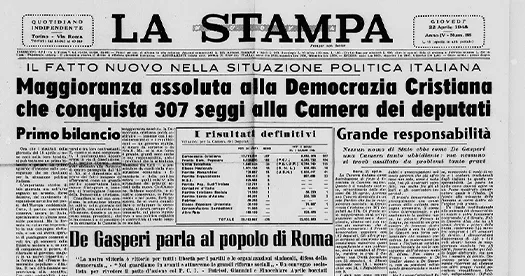 18 aprile 1948: le prime elezioni politiche della Repubblica