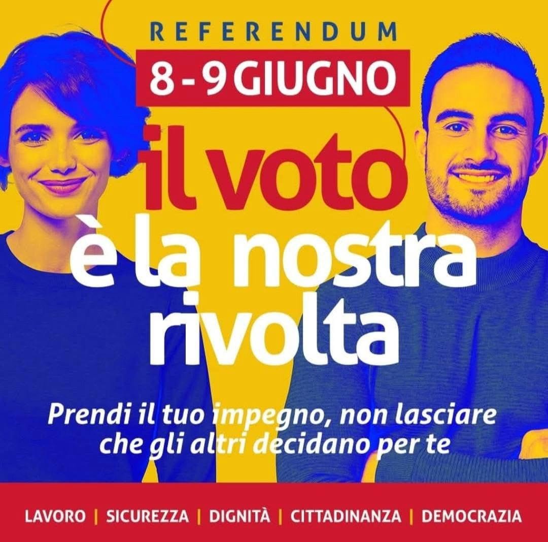 APPELLO AL VOTO REFERENDUM 8-9 GIUGNO (Fisac CGIL Banca Monte dei Paschi di Siena)