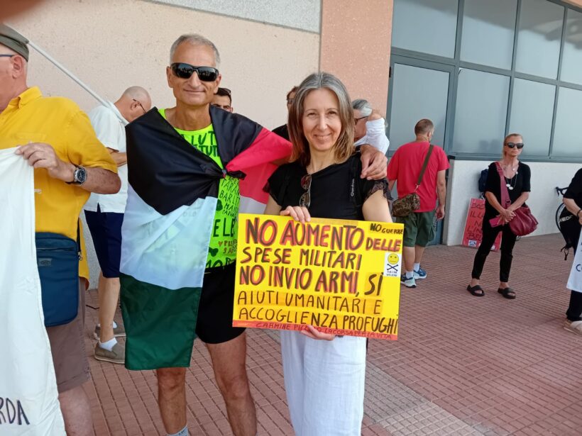 All’aeroporto di Brescia è iniziata con grande successo del primo sciopero la campagna di USB contro il carico e scarico di armi