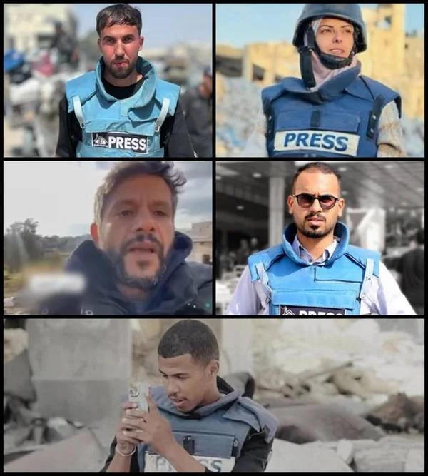 Attacco israeliano all’ospedale Nasser di Gaza fa 21 morti, tra cui cinque giornalisti.