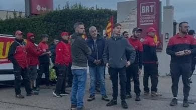 SCIOPERO E BLOCCO AI CANCELLI DELLA BRT DI MELPIGNANO (LE)