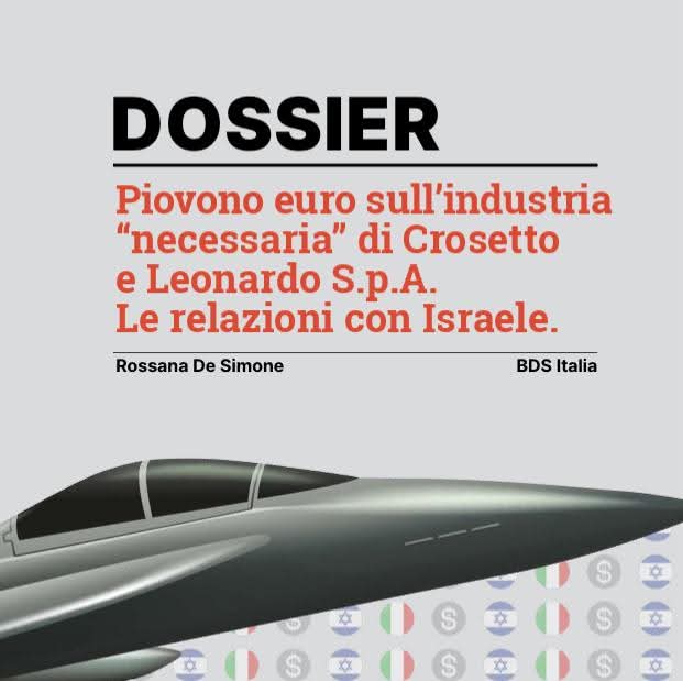 DOSSIER SU LEONARDO S.P.A. ECCO IL MOTIVO PRINCIPALE PER CUI L’ITALIA RISULTA COMPLICE DI GENOCIDIO