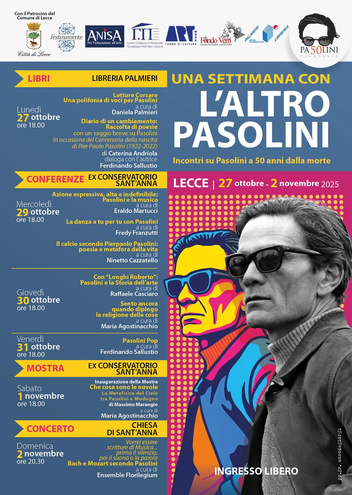 Una settimana con l’altro Pasolini. Lecce
