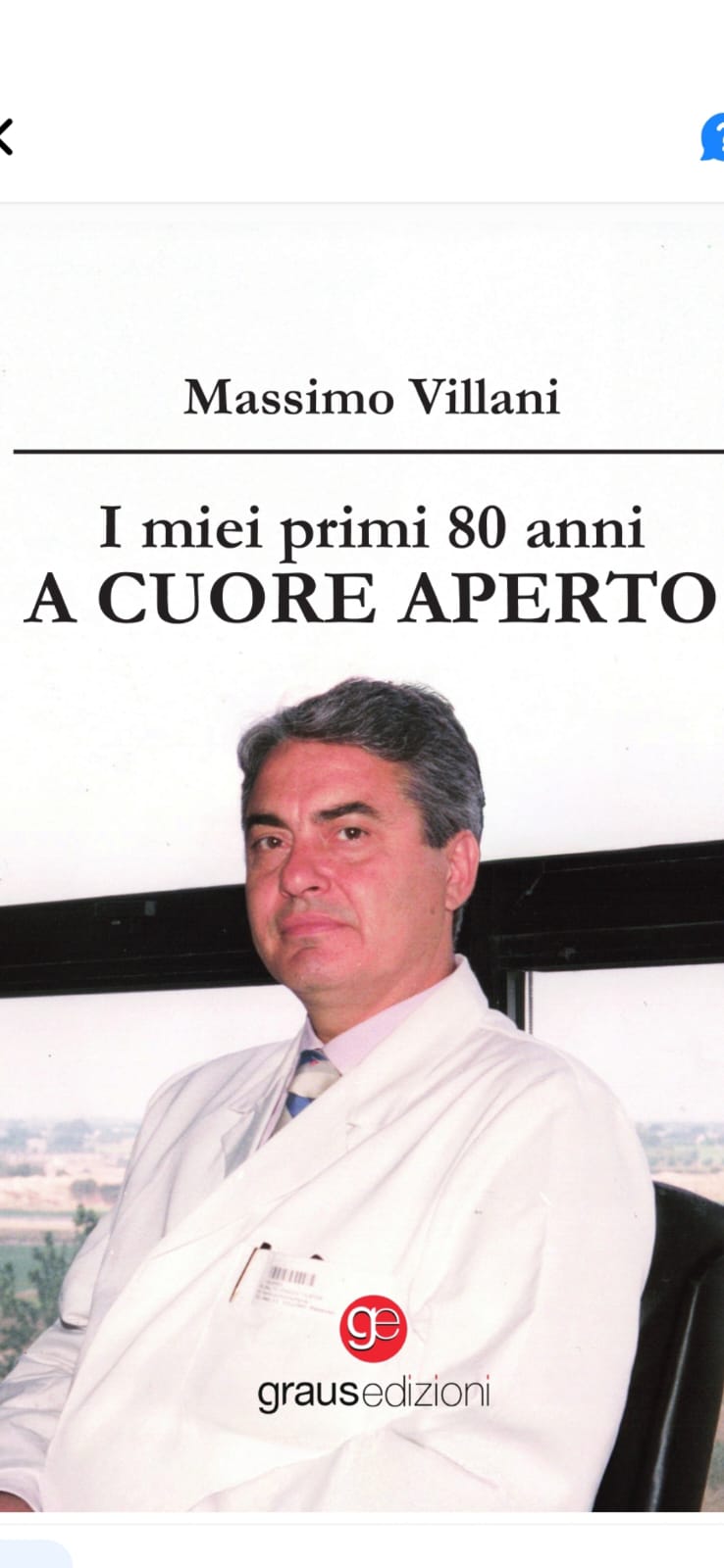 “I miei primi 80 anni a cuore aperto”. Il cardiochirurgo salentino Massimo Villani si racconta in un libro autobiografico