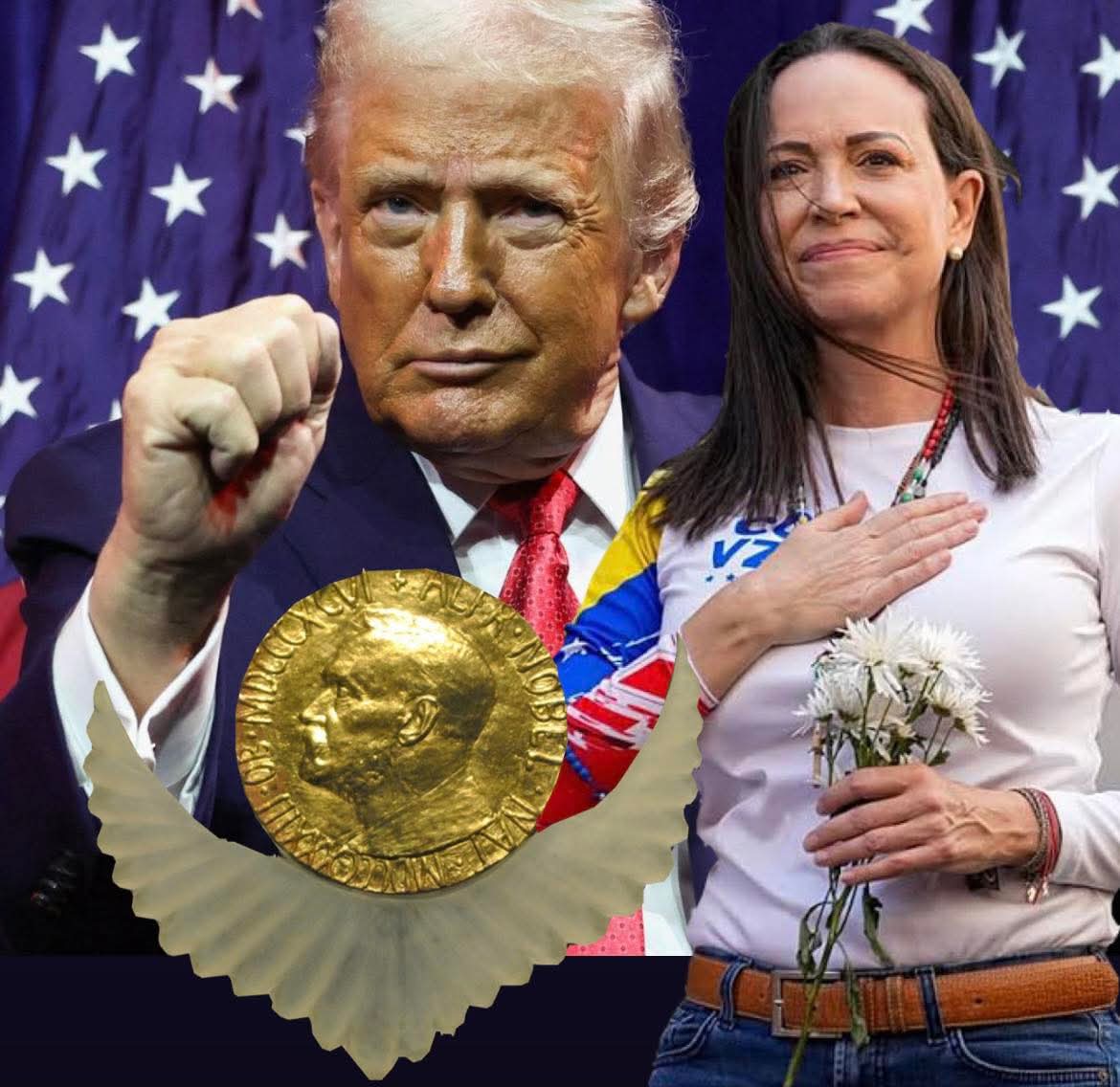 La Machado vuole cedere il Nobel per la Pace a Trump…ma da Oslo rispondono picche …