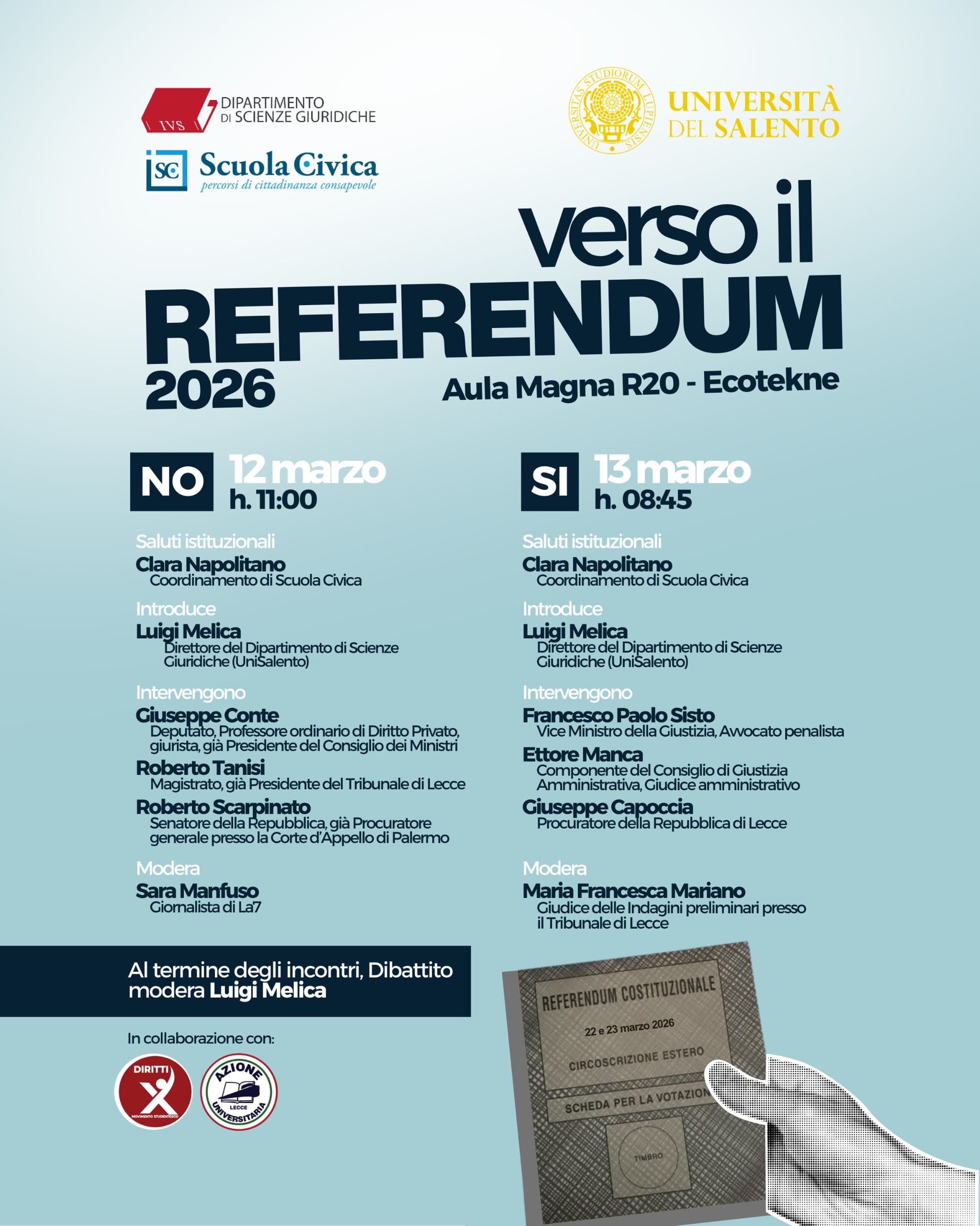 A meno di un mese dal Referendum sulla giustizia perché dire No
