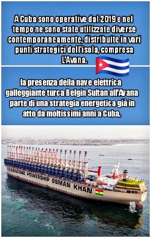 La crisi elettrica a Cuba e la nave turca Belgin Sultan