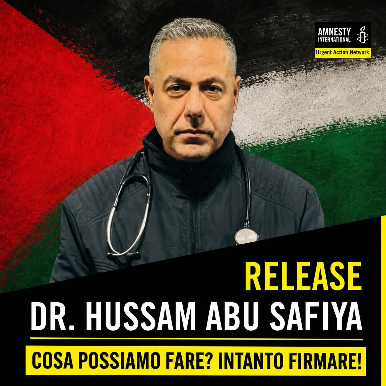 HUSSAM ABU SAFIYA, IL MEDICO PALESTINESE, DETENUTO SENZA ACCUSE, NELL’OMBRA DELLA PENA DI MORTE. COSA POSSIAMO  FARE DI CONCRETO? INTANTO FIRMARE (in fondo i link)