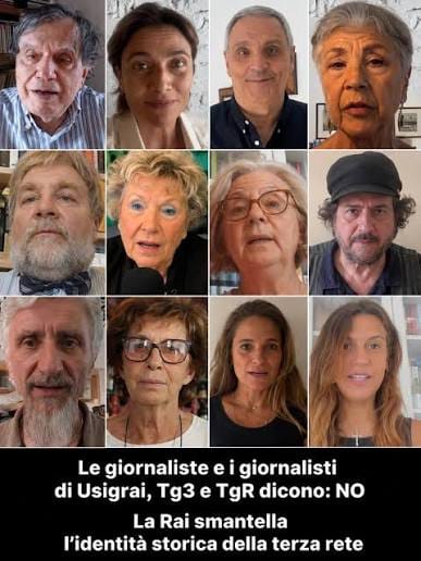 Telemeloni: la Rai impedisce al sindacato Usigrai di diffondere video di protesta contro lo smantellamento delle trasmissioni di approfondimento di RaiTre… Ma ci pensano gli intellettuali…