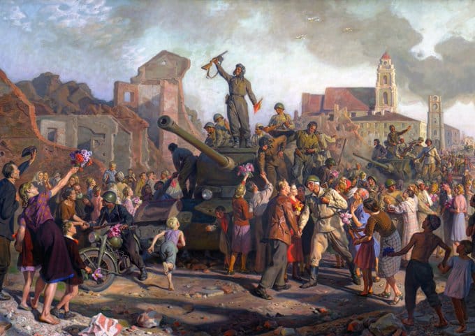 Propagandopolis: La liberazione di Minsk da parte dell’Armata Rossa, 3 luglio 1944 (dipinto del 1955)