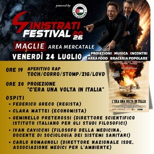 Seconda giornata del Sinistrati Festival 2026 a Maglie.