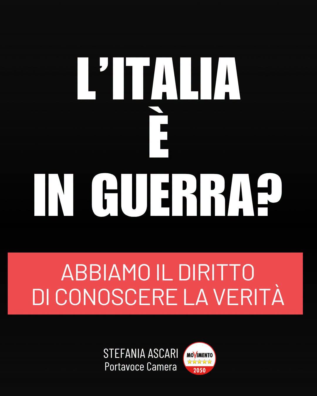 Stefania Ascari (M5S): “l’Italia è in guerra? Il porto di Ravenna avrebbe una “rilevanza militare” e una funzione strategica nel “dispositivo difensivo marittimo complessivo della Nazione” (Avvocatura dello Stato)