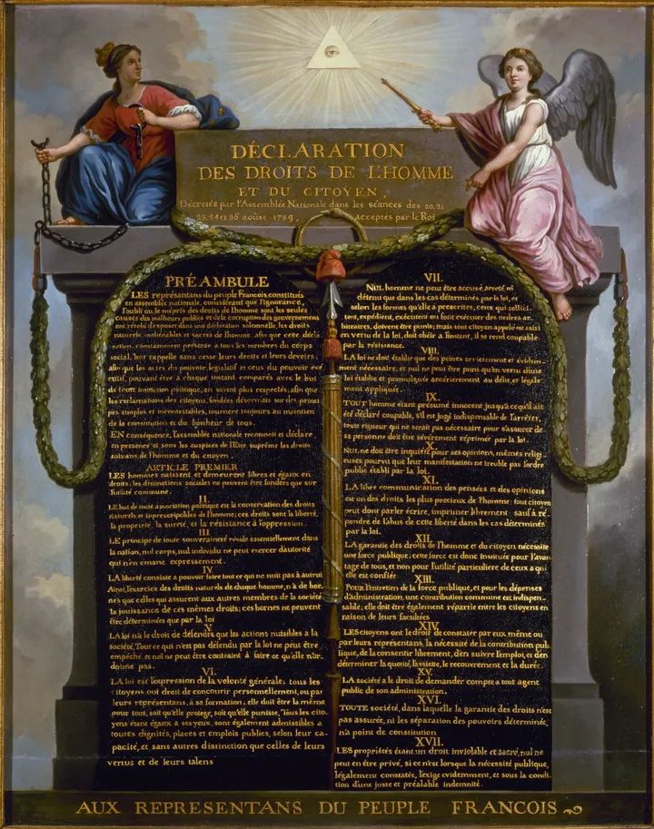 La Dichiarazione dei Diritti dell’Uomo e del Cittadino (Versailles, 26 agosto 1789)