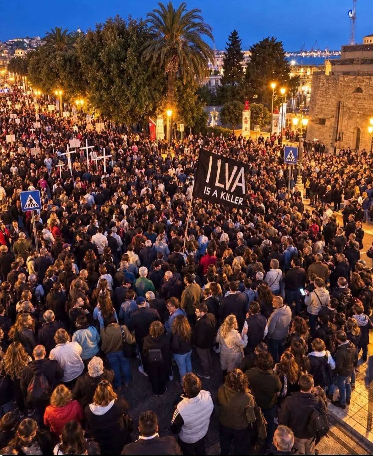 POI CI SONO GRANDI MANIFESTAZIONI CHE NON FANNO NOTIZIA: QUELLA DI SABATO A TARANTO PER LA CHIUSURA DELL’ILVA