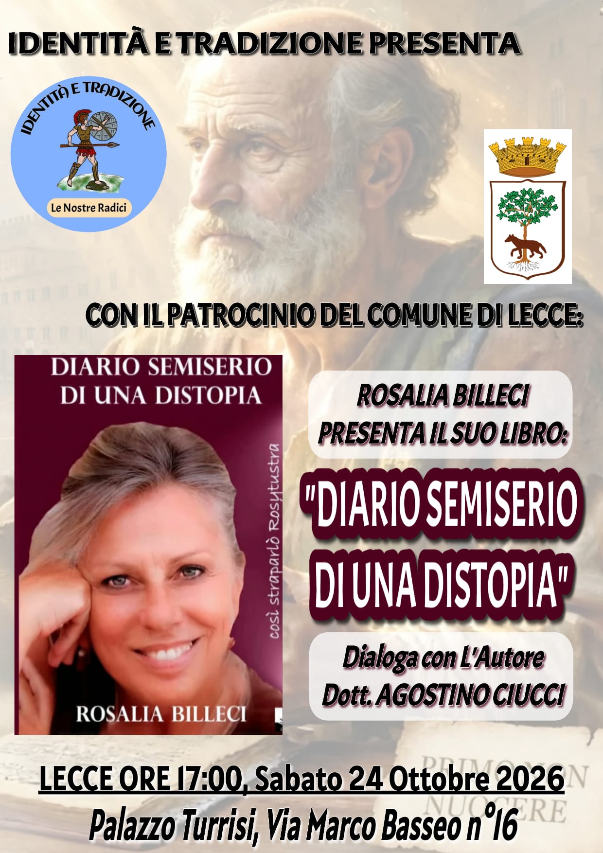 “Diario semiserio di una distopia – così straparlò Rosytustra”, volume che approccia con ironia il periodo dell’emergenza COVID in presentazione stasera a Lecce